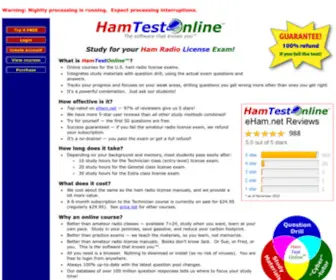 Hamtestonline.com(Study for your Ham Radio License Exam) Screenshot