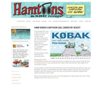 Hamtoons.net(Ham radio cartoon QSL cards by N2EST) Screenshot