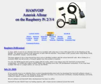 Hamvoip.org(Asterisk Allstar on the Raspberry Pi 2/3/4) Screenshot