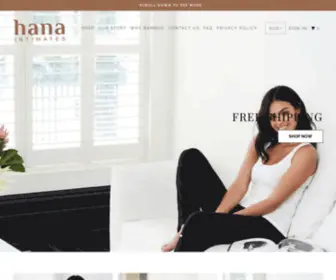 Hanabamboo.com.au(Hana Bamboo Clothing) Screenshot