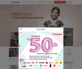 Hanabank.co.id(PT Bank KEB Hana Indonesia) Screenshot