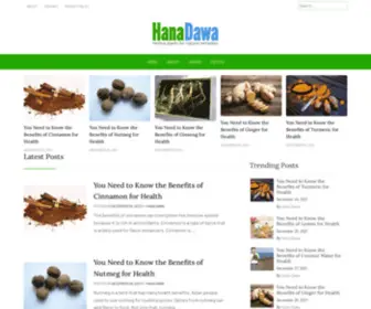 Hanadawa.com(Herbal plants for natural remedies) Screenshot