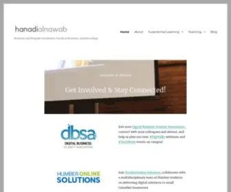 Hanadialnawab.com(Professor & Program Coordinator) Screenshot