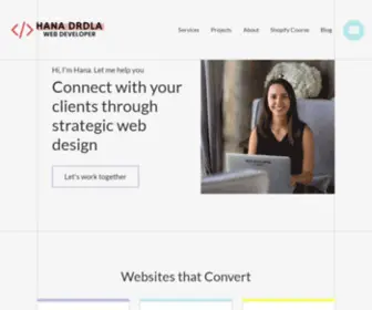 Hanadrdla.com(Hana Drdla) Screenshot