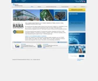 Hanagroup.com(Electronic Manufacturing Services) Screenshot