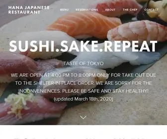 Hanajapanese.com(Hana Japanese Restaurant) Screenshot