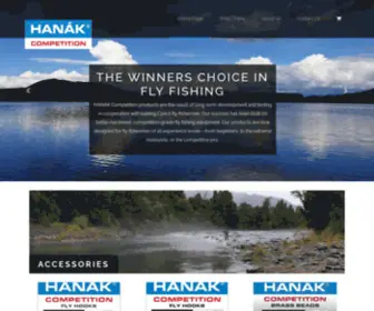 Hanak.co.nz(HANAK fly fishing equipment) Screenshot