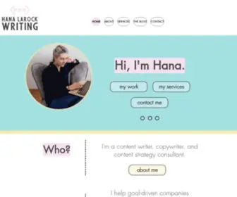 Hanalarockwriting.com(Hana LaRock Writing) Screenshot