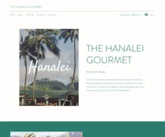 Hanaleigourmet.com(The Hanalei Gourmet) Screenshot