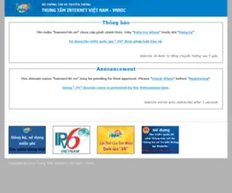 Hanam24H.vn(Vietnam Domains Registrar .VN ccTLD) Screenshot