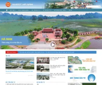 Hanamdpi.gov.vn(Ha Nam business and investment information website) Screenshot