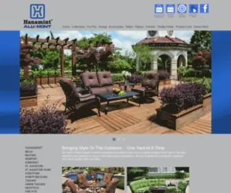 Hanamint.com(Luxury Outdoor Furniture) Screenshot