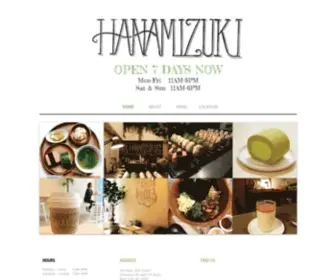 Hanamizukiny.com(Hanamizuki Cafe) Screenshot
