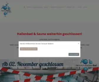Hanau-Baeder.de(Hanau Bäder GmbH) Screenshot