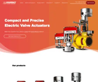 Hanbayinc.com(Electric Valve Actuators) Screenshot