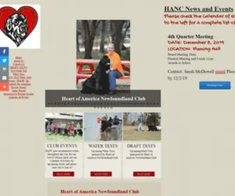 Hanc.net(Heart of America Newfoundland Club) Screenshot