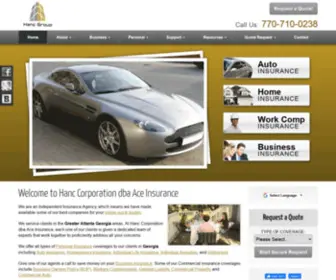 HancGroup.com(Home, Auto, Car, Business, Employee Benefits, Motorcycle Insurance in Greater Atlanta Georgia) Screenshot