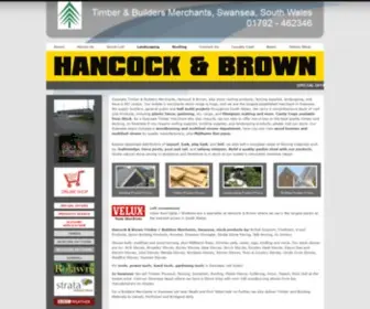 Hancockandbrown.co.uk(Swansea timber merchants) Screenshot