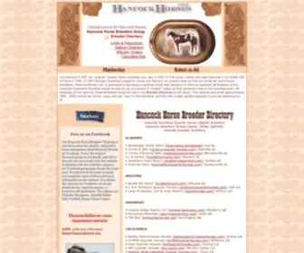 Hancockhorses.com(Quarter Horse) Screenshot