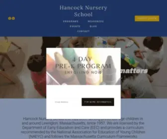 Hancocknurseryschool.org(Hancocknurseryschool) Screenshot