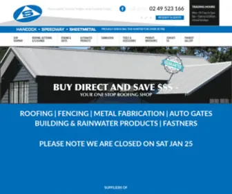 Hancockspeedway.com.au(Roofing in Newcastle) Screenshot