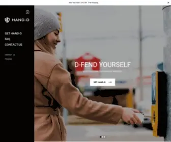 Hand-D.com(HAND-D is a retractable touch-free device that has anti) Screenshot