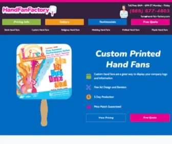 Hand-FAN-Factory.com(Custom Hand Fans for Church) Screenshot