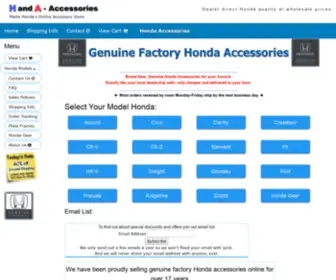 Handa.com(Acura and Toyota Accessories) Screenshot