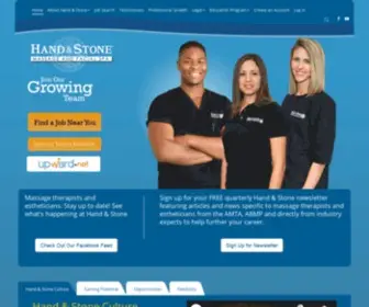 Handandstonecareers.com(Hand & Stone Careers Massage therapists and estheticians) Screenshot