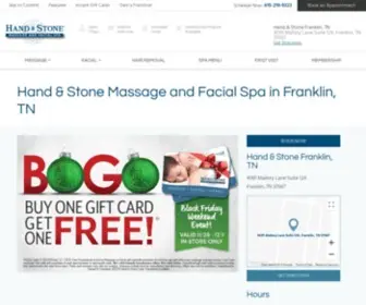 Handandstonefranklin.com(Franklin, TN Massage Therapist) Screenshot