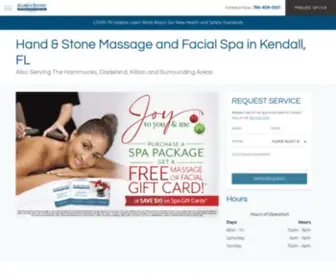 Handandstonekendall.com(Massage Therapist Serving Kendall) Screenshot