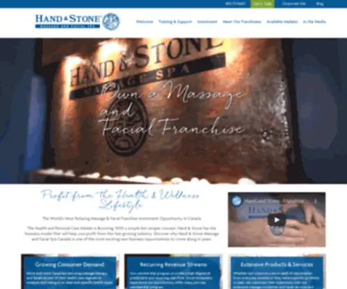 Handandstonemassagefranchise.ca(Hand and Stone) Screenshot