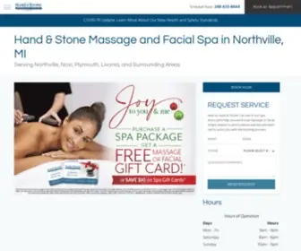 Handandstonenorthville.com(Northville, MI Massage Therapist) Screenshot