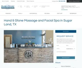 Handandstonesugarland.com(Sugar Land) Screenshot