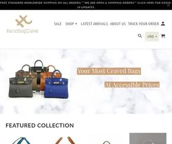 Handbagcrave.com(Your Destination for the Most Craved Handbags) Screenshot