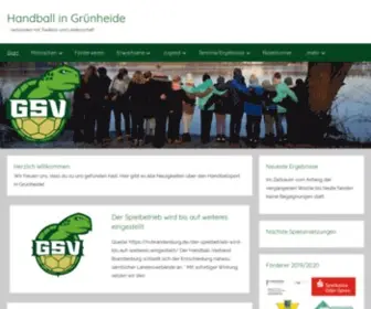 Handball-Gruenheide.de(Handball in Grünheide) Screenshot