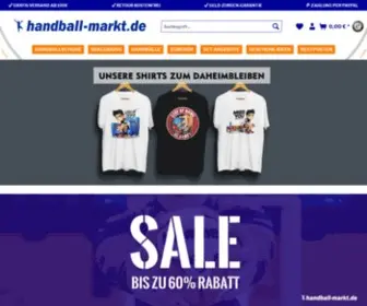 Handball-Markt.de(Handballshop mit großer Auswahl an Handballartikeln) Screenshot