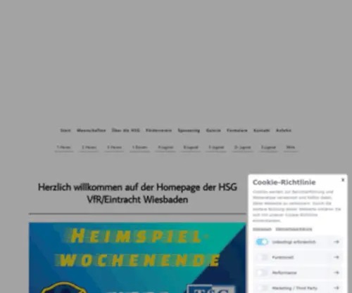 Handball-Wiesbaden.de(Start) Screenshot