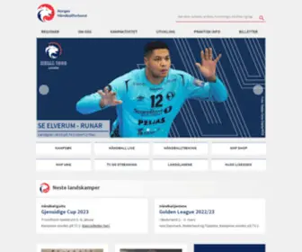 Handball.no(Håndballforbund) Screenshot