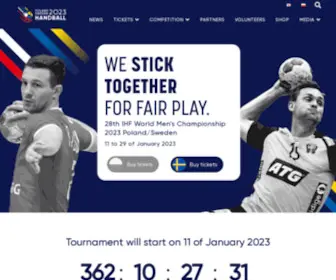 Handball23.com(IHF) Screenshot