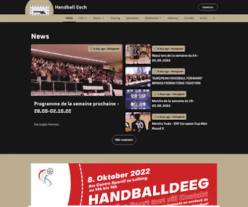 Handballesch.lu(Handball Esch) Screenshot