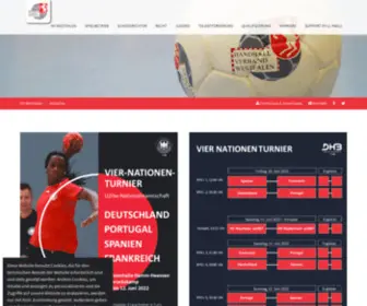 Handballwestfalen.de(Handballverband Westfalen) Screenshot