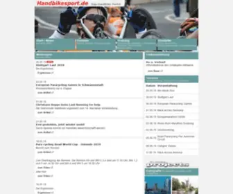 Handbikesport.de(Das Handbike Portal) Screenshot