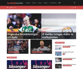 Handbollskanalen.se(Världens) Screenshot