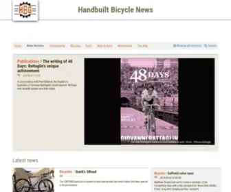 Handbuiltbicyclenews.com(Handbuilt Bicycle Guide) Screenshot