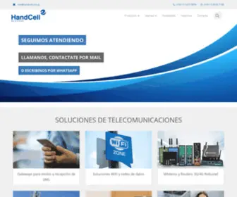 Handcell.com.ar(Soluciones en Telecomunicaciones) Screenshot