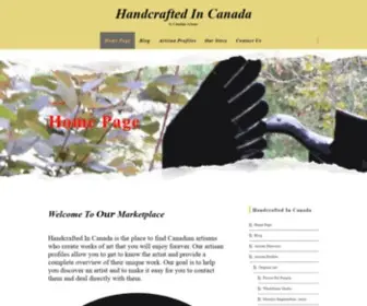 Handcraftedincanada.com(Handcrafted in Canada by Canadian Artisans) Screenshot