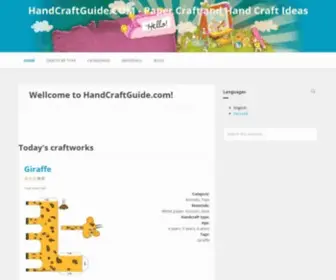 Handcraftguide.com(Kids crafts) Screenshot