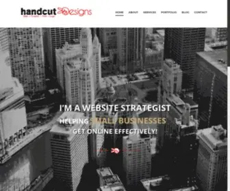 Handcutdesigns.com(Chicago Web Design) Screenshot