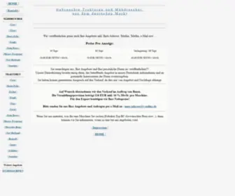 Handels-Support.de(Gebrauchte Médrescher Traktoren und Landmaschinen aus dem deutschen Markt Case Claas Detz) Screenshot